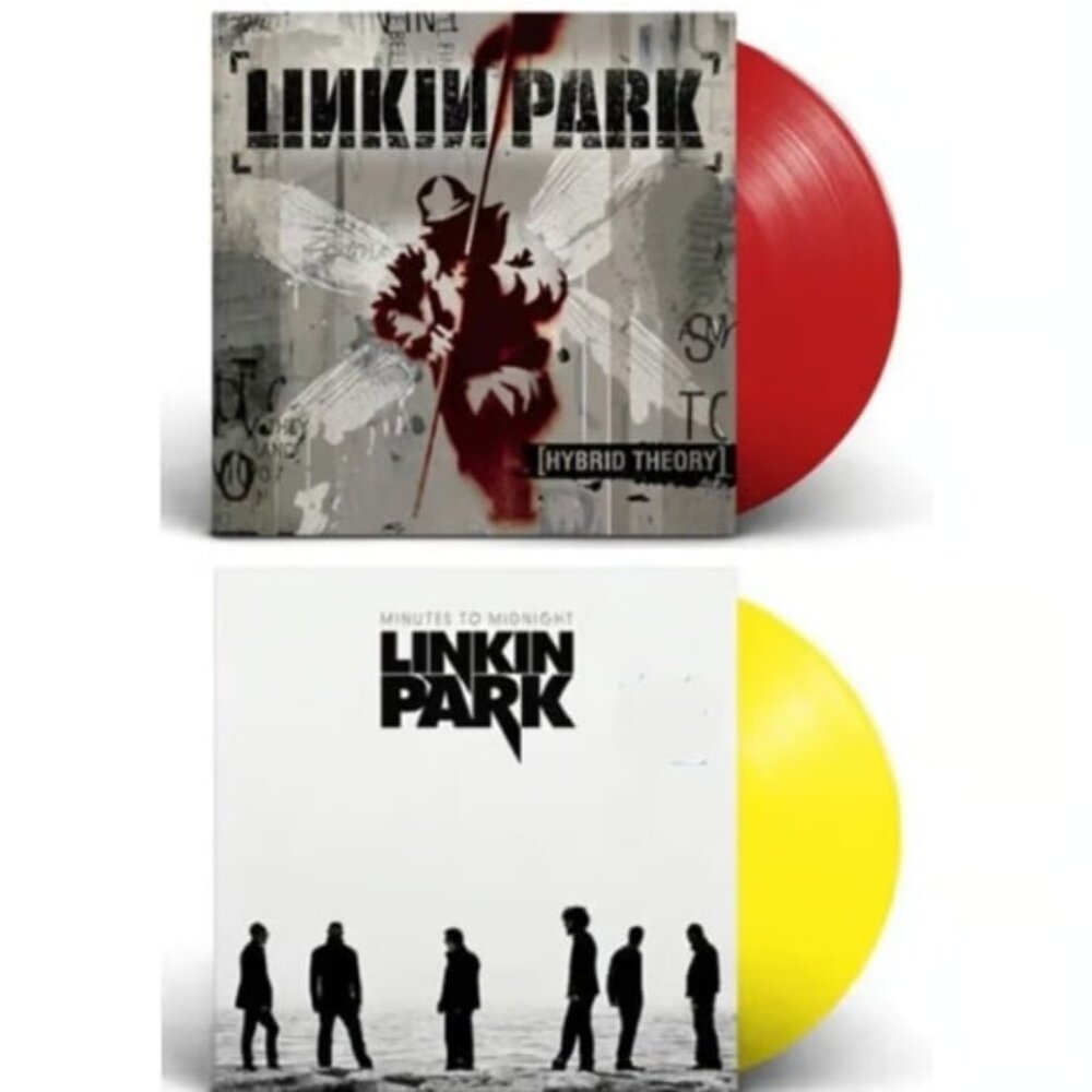 Linkin Park Hybrid Theory LP (Red) & Minutes To Midnight LP (Yellow) ~ Sealed!